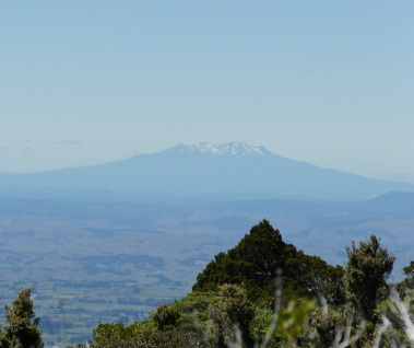 A great view of Mt. Ruapehu from Mt. Taranaki
